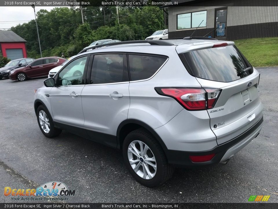 2018 Ford Escape SE Ingot Silver / Charcoal Black Photo #10