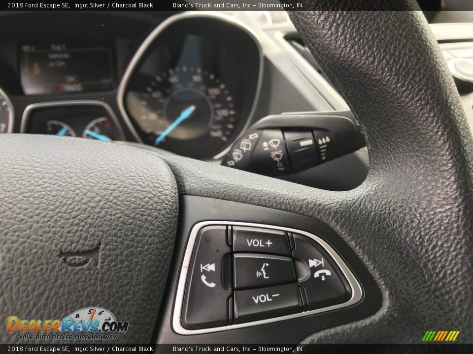 2018 Ford Escape SE Ingot Silver / Charcoal Black Photo #26