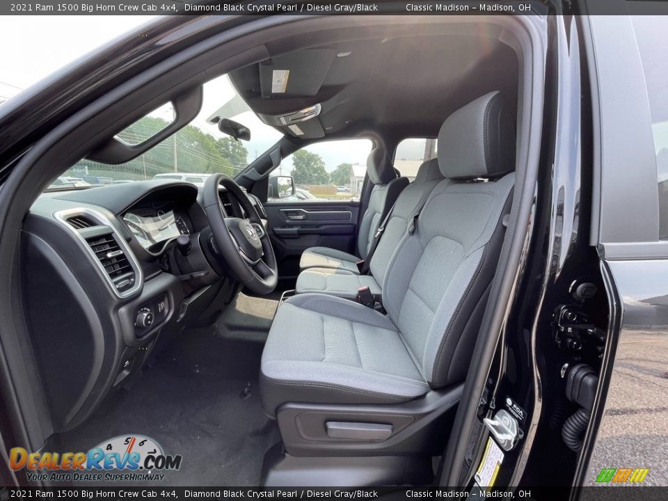Front Seat of 2021 Ram 1500 Big Horn Crew Cab 4x4 Photo #2