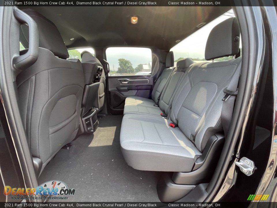 Rear Seat of 2021 Ram 1500 Big Horn Crew Cab 4x4 Photo #3