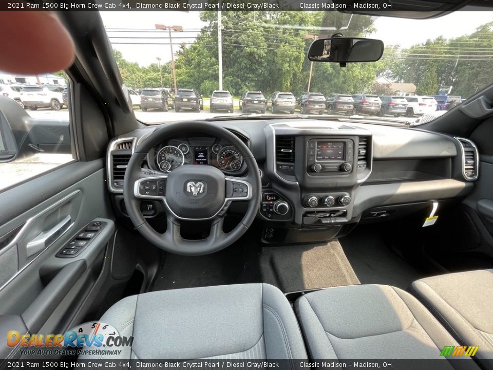 Dashboard of 2021 Ram 1500 Big Horn Crew Cab 4x4 Photo #4