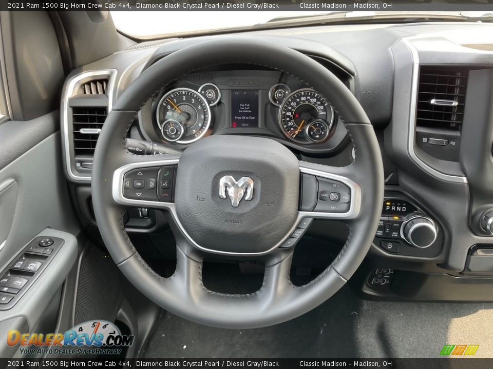 2021 Ram 1500 Big Horn Crew Cab 4x4 Steering Wheel Photo #5