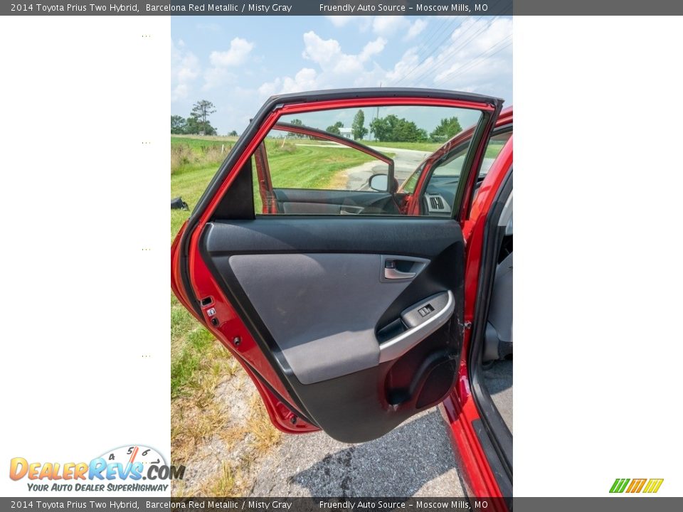 2014 Toyota Prius Two Hybrid Barcelona Red Metallic / Misty Gray Photo #21