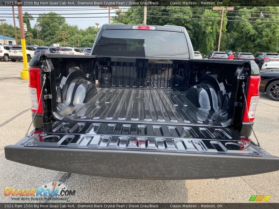 2021 Ram 1500 Big Horn Quad Cab 4x4 Diamond Black Crystal Pearl / Diesel Gray/Black Photo #12
