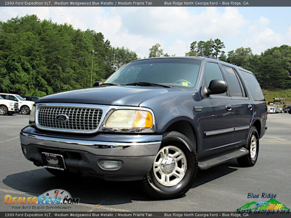 1999 Ford Expedition XLT Medium Wedgewood Blue Metallic / Medium Prairie Tan Photo #1