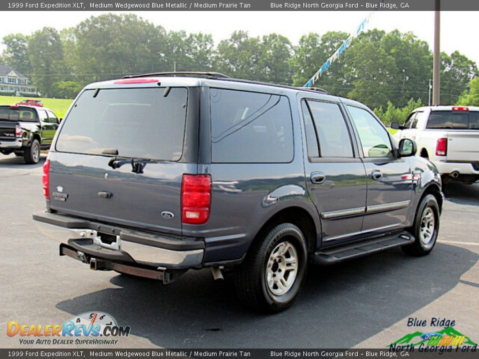 1999 Ford Expedition XLT Medium Wedgewood Blue Metallic / Medium Prairie Tan Photo #5