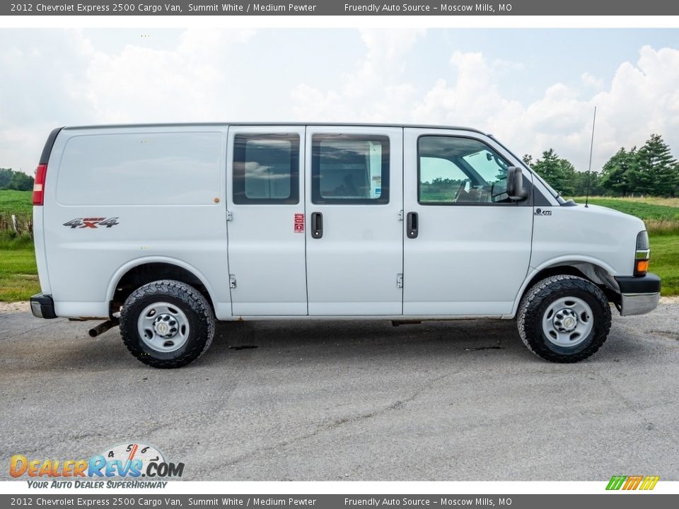 Summit White 2012 Chevrolet Express 2500 Cargo Van Photo #3