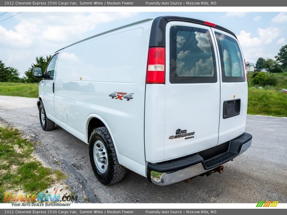 Summit White 2012 Chevrolet Express 2500 Cargo Van Photo #6