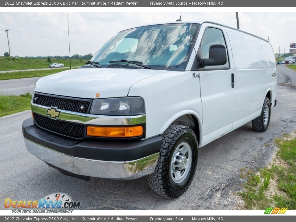 Summit White 2012 Chevrolet Express 2500 Cargo Van Photo #8