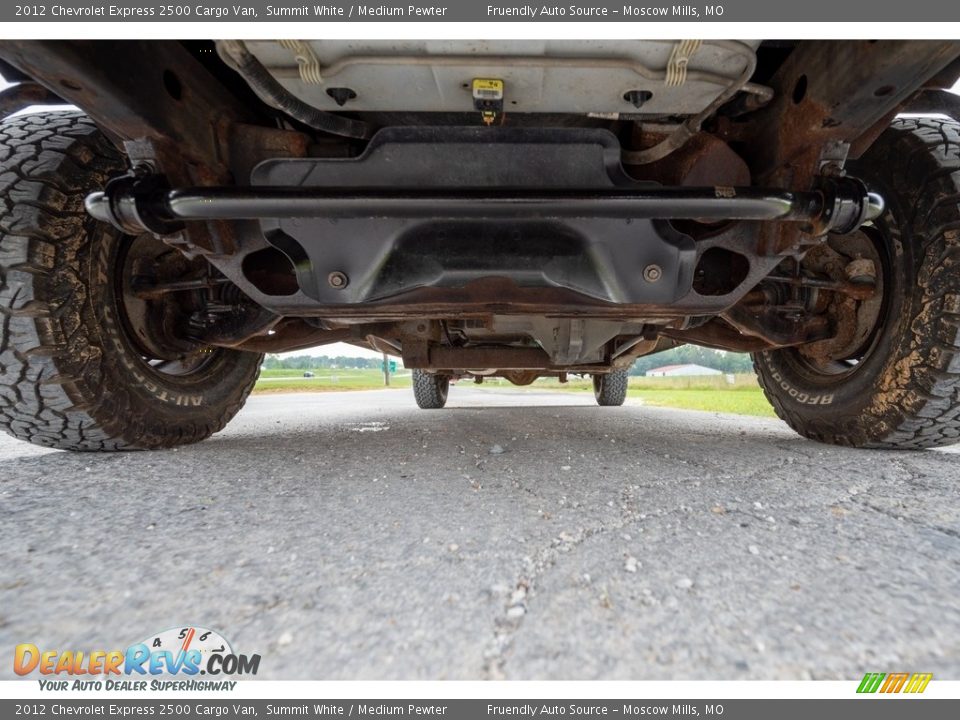 Undercarriage of 2012 Chevrolet Express 2500 Cargo Van Photo #10