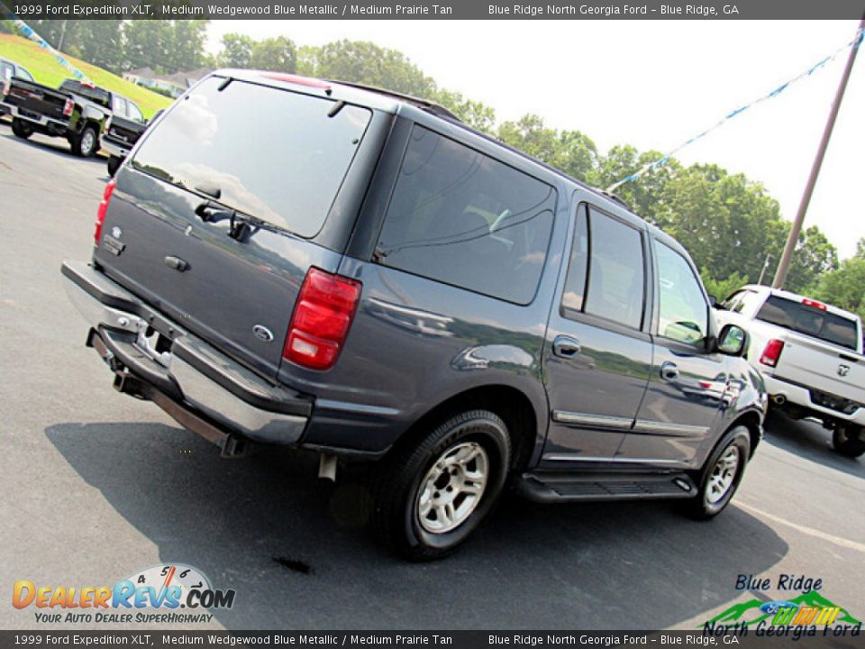 1999 Ford Expedition XLT Medium Wedgewood Blue Metallic / Medium Prairie Tan Photo #21