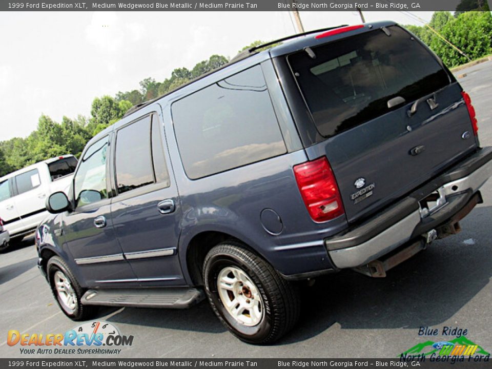 1999 Ford Expedition XLT Medium Wedgewood Blue Metallic / Medium Prairie Tan Photo #22