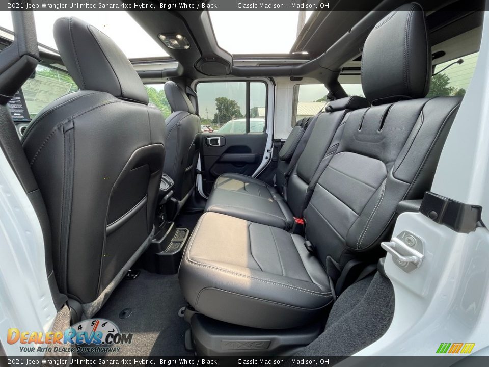 Rear Seat of 2021 Jeep Wrangler Unlimited Sahara 4xe Hybrid Photo #4