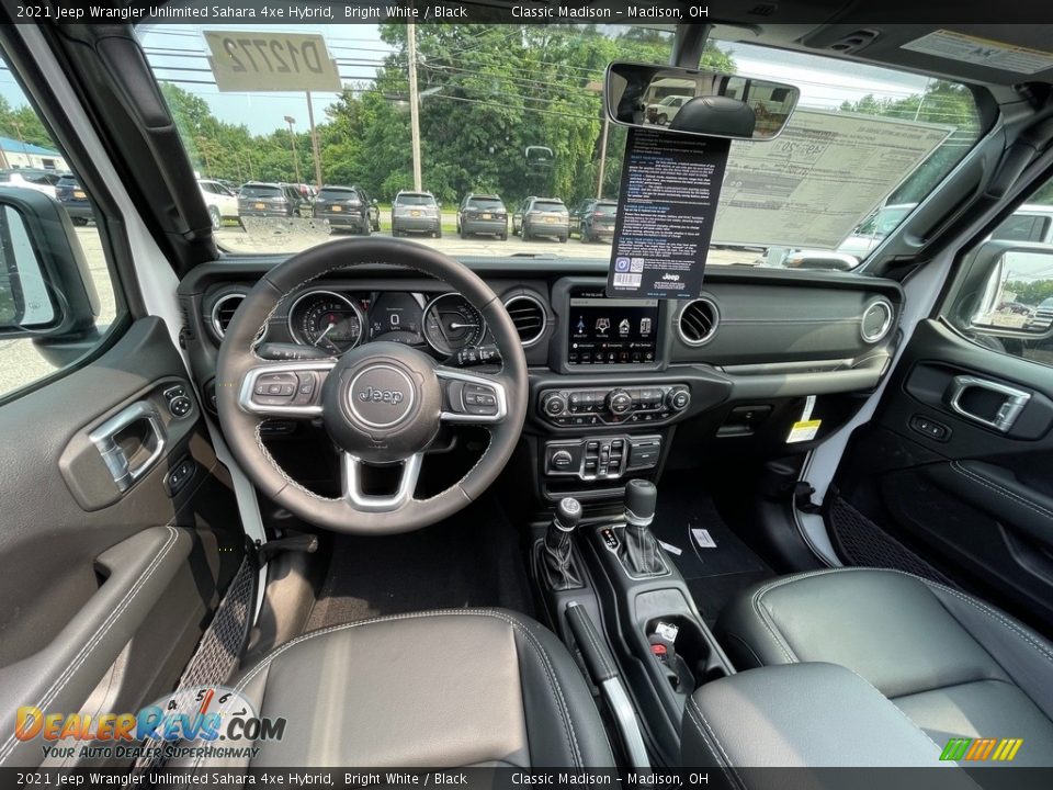 Dashboard of 2021 Jeep Wrangler Unlimited Sahara 4xe Hybrid Photo #5