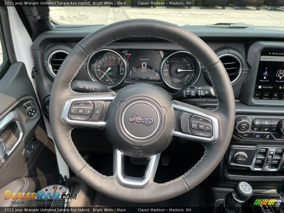 2021 Jeep Wrangler Unlimited Sahara 4xe Hybrid Steering Wheel Photo #6
