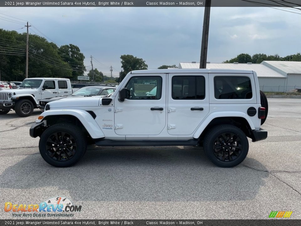 2021 Jeep Wrangler Unlimited Sahara 4xe Hybrid Bright White / Black Photo #9