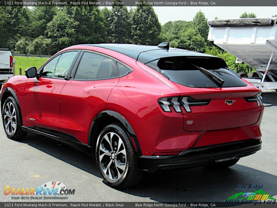 2021 Ford Mustang Mach-E Premium Rapid Red Metallic / Black Onyx Photo #3