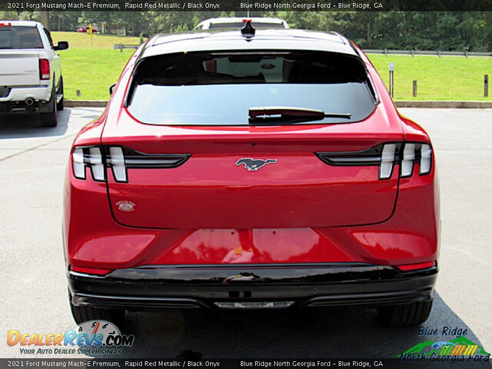 2021 Ford Mustang Mach-E Premium Rapid Red Metallic / Black Onyx Photo #4