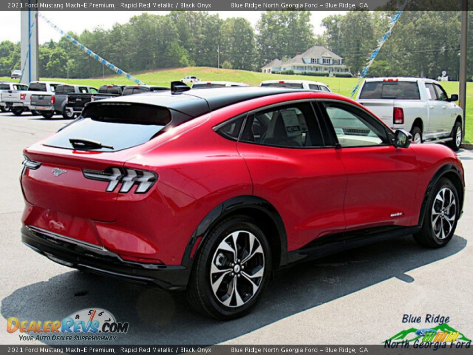 2021 Ford Mustang Mach-E Premium Rapid Red Metallic / Black Onyx Photo #5