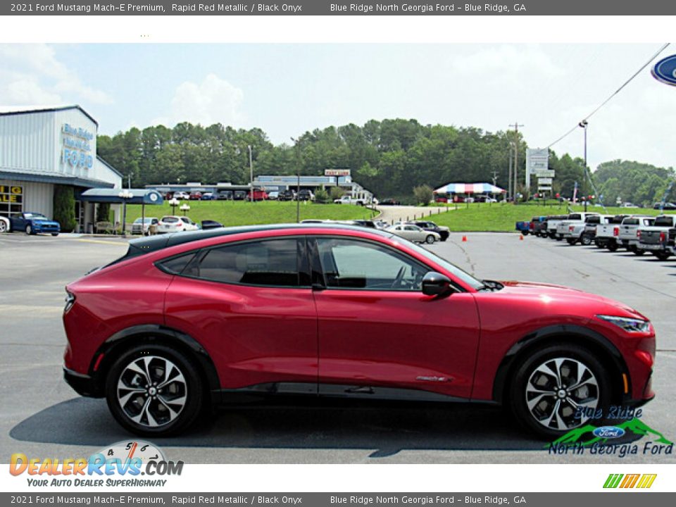 2021 Ford Mustang Mach-E Premium Rapid Red Metallic / Black Onyx Photo #6