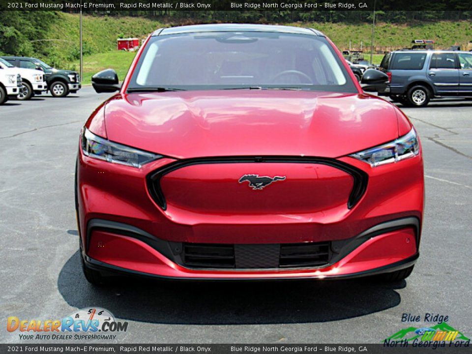 2021 Ford Mustang Mach-E Premium Rapid Red Metallic / Black Onyx Photo #8