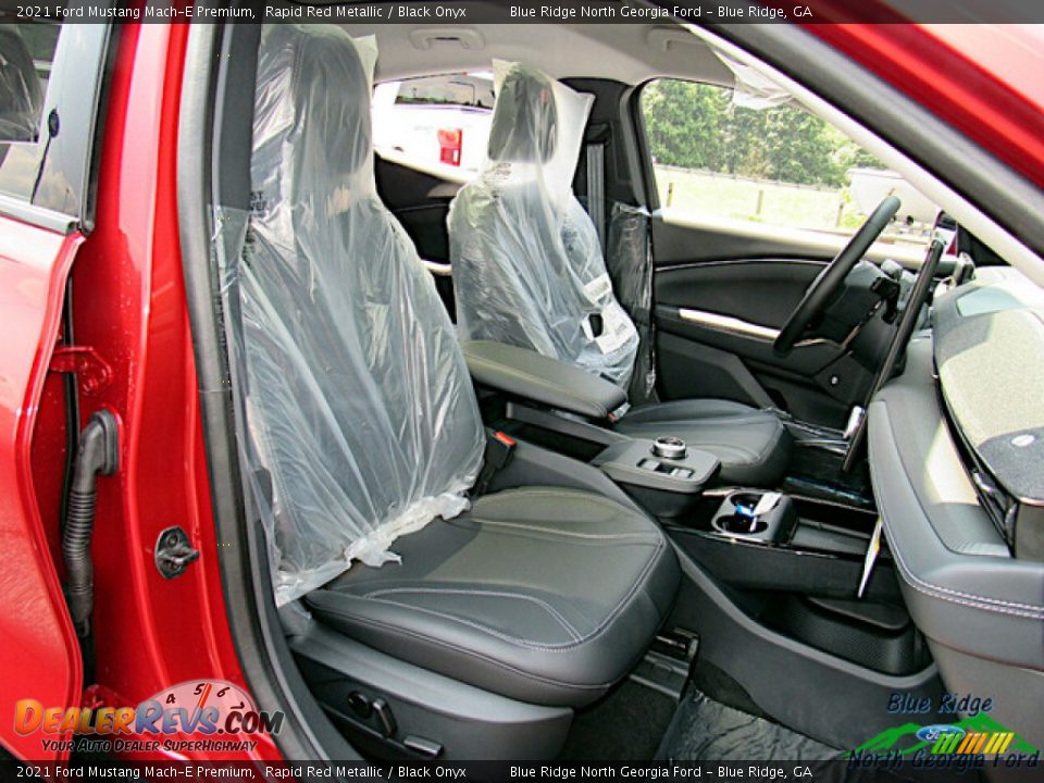 2021 Ford Mustang Mach-E Premium Rapid Red Metallic / Black Onyx Photo #11