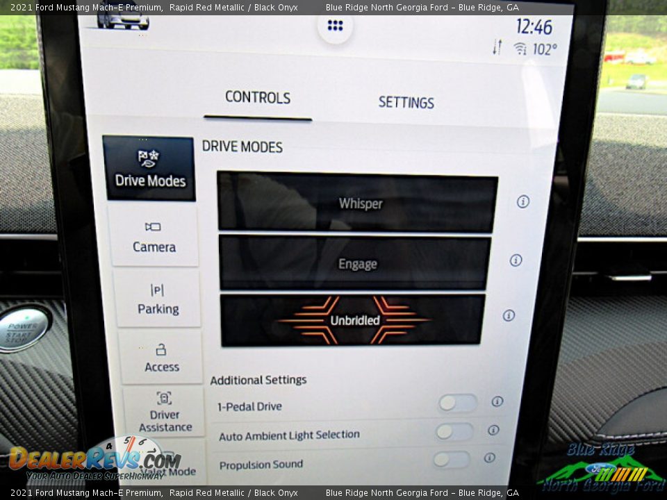 2021 Ford Mustang Mach-E Premium Rapid Red Metallic / Black Onyx Photo #23