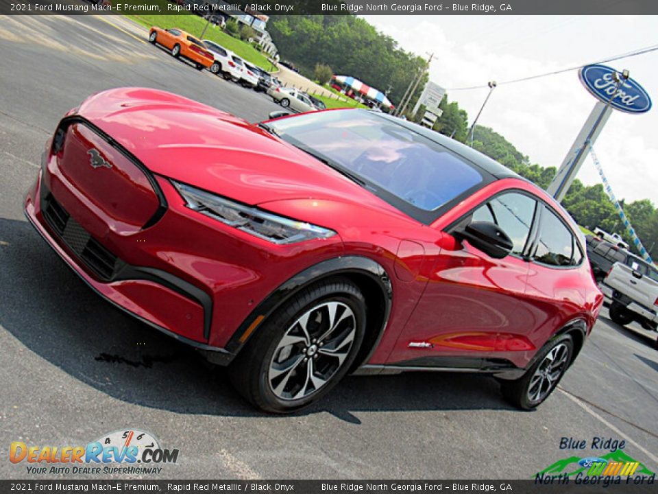 2021 Ford Mustang Mach-E Premium Rapid Red Metallic / Black Onyx Photo #27