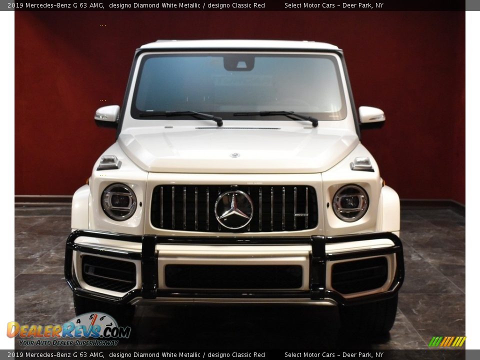 2019 Mercedes-Benz G 63 AMG designo Diamond White Metallic / designo Classic Red Photo #2