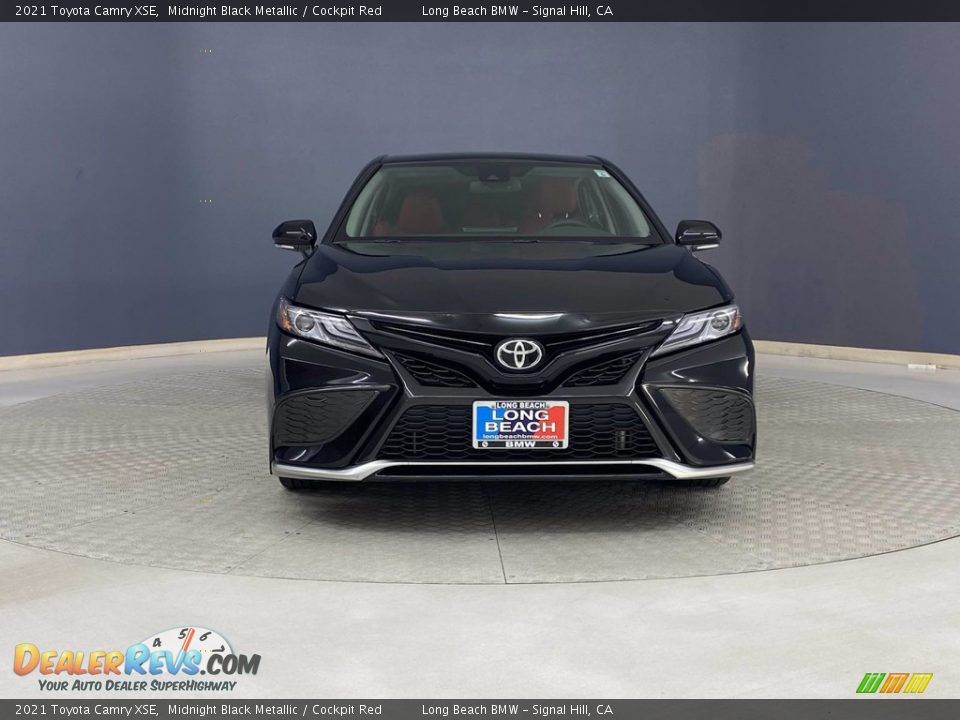 2021 Toyota Camry XSE Midnight Black Metallic / Cockpit Red Photo #2