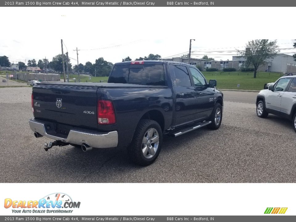 2013 Ram 1500 Big Horn Crew Cab 4x4 Mineral Gray Metallic / Black/Diesel Gray Photo #4