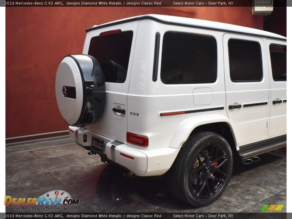 2019 Mercedes-Benz G 63 AMG designo Diamond White Metallic / designo Classic Red Photo #5