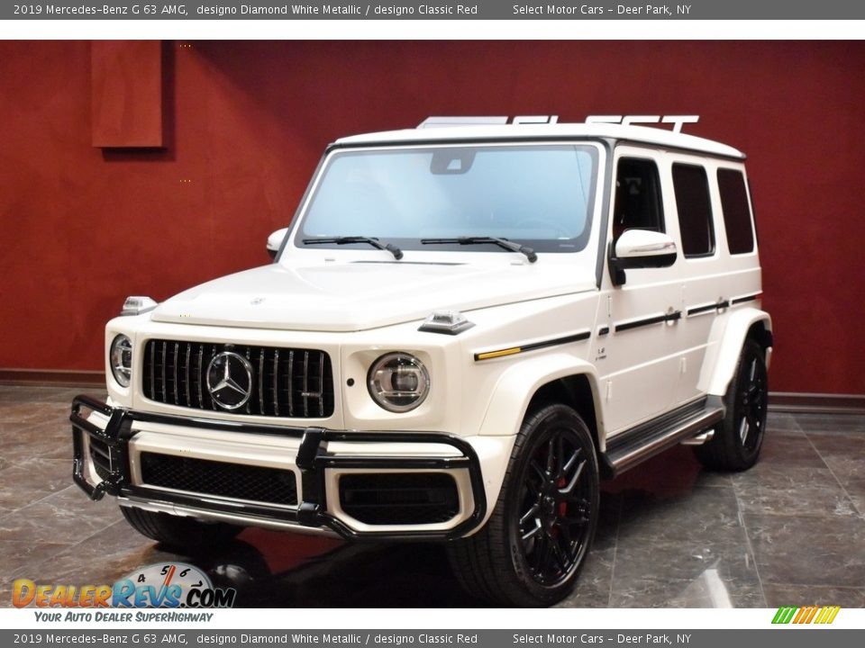 2019 Mercedes-Benz G 63 AMG designo Diamond White Metallic / designo Classic Red Photo #6