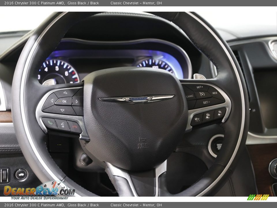 2016 Chrysler 300 C Platinum AWD Steering Wheel Photo #7