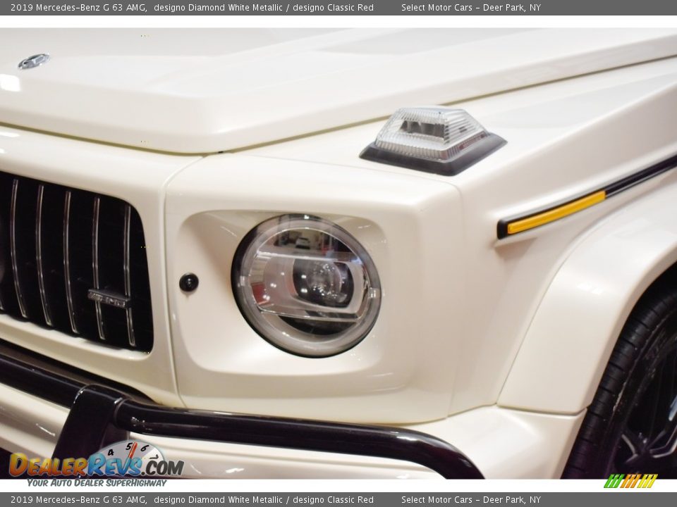 2019 Mercedes-Benz G 63 AMG designo Diamond White Metallic / designo Classic Red Photo #8