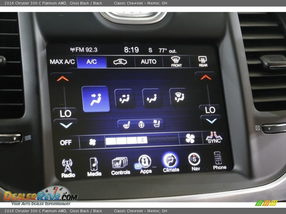Controls of 2016 Chrysler 300 C Platinum AWD Photo #11