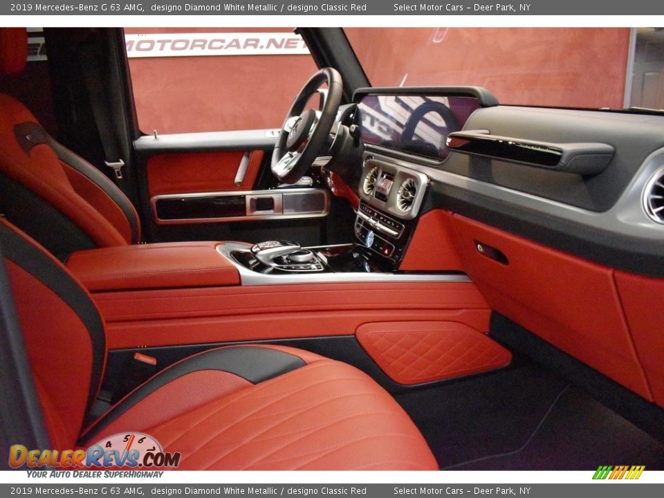 2019 Mercedes-Benz G 63 AMG designo Diamond White Metallic / designo Classic Red Photo #17