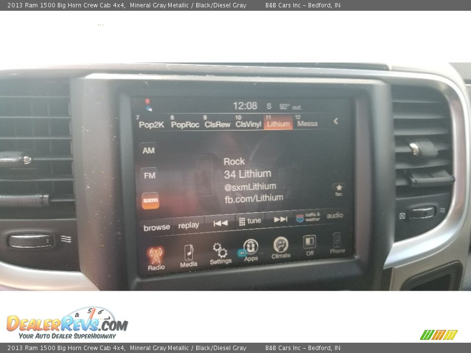 2013 Ram 1500 Big Horn Crew Cab 4x4 Mineral Gray Metallic / Black/Diesel Gray Photo #18