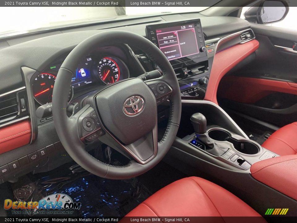 Cockpit Red Interior - 2021 Toyota Camry XSE Photo #17