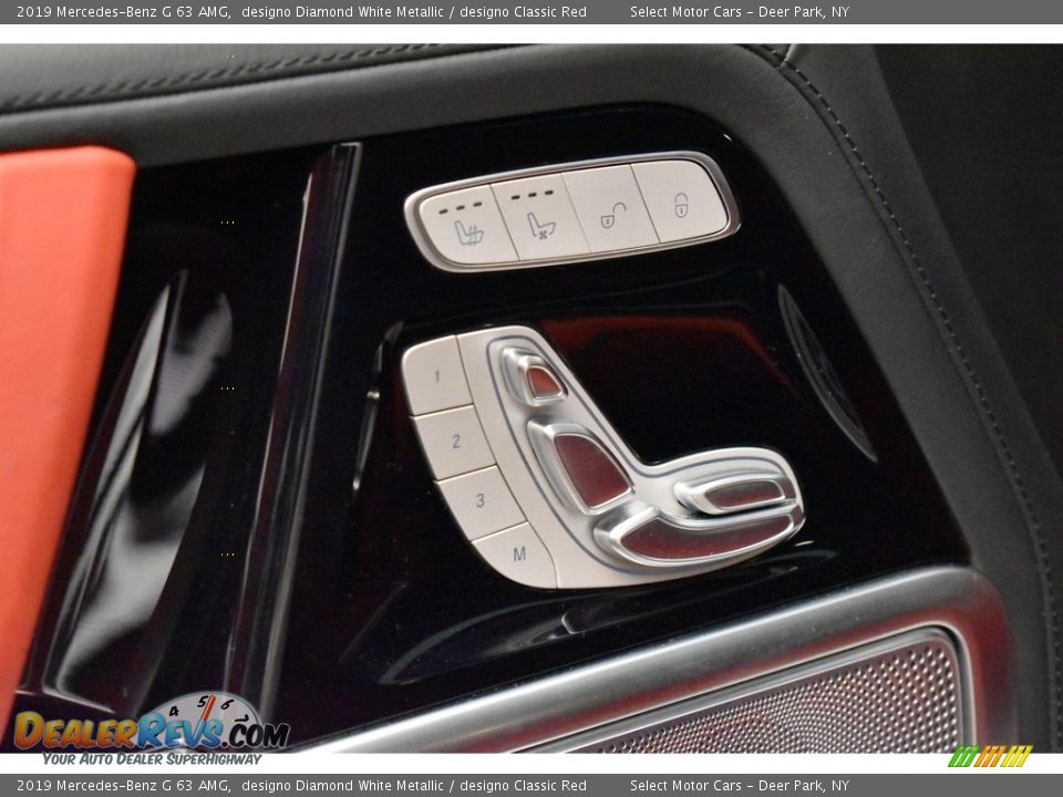 2019 Mercedes-Benz G 63 AMG designo Diamond White Metallic / designo Classic Red Photo #23