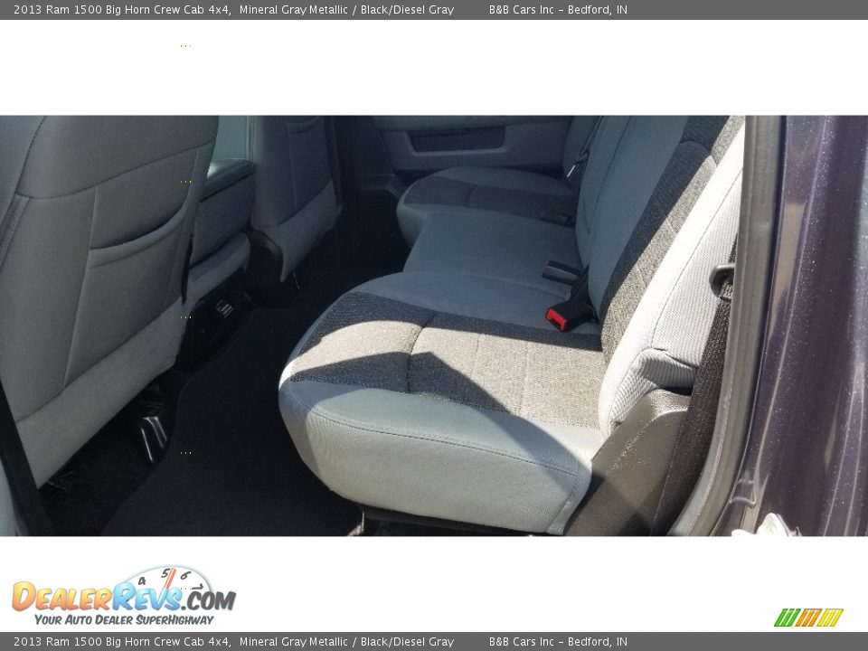 2013 Ram 1500 Big Horn Crew Cab 4x4 Mineral Gray Metallic / Black/Diesel Gray Photo #25