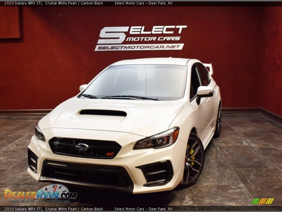 2020 Subaru WRX STI Crystal White Pearl / Carbon Black Photo #1