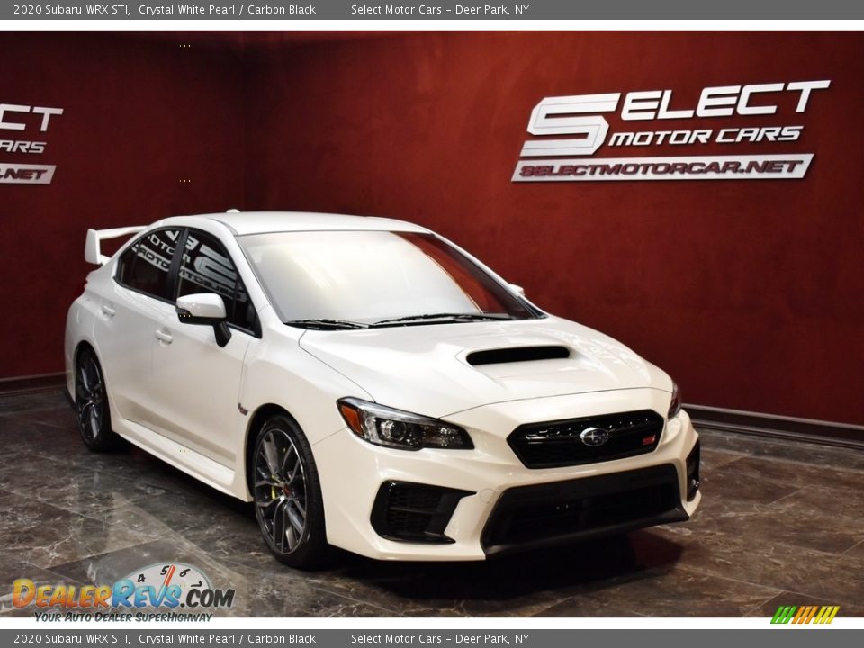 2020 Subaru WRX STI Crystal White Pearl / Carbon Black Photo #3