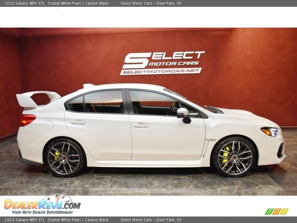 2020 Subaru WRX STI Crystal White Pearl / Carbon Black Photo #4