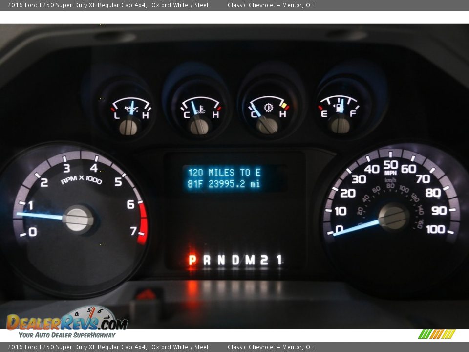 2016 Ford F250 Super Duty XL Regular Cab 4x4 Gauges Photo #8