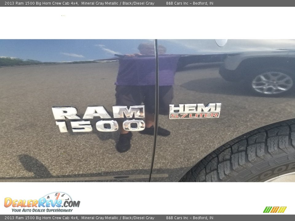 2013 Ram 1500 Big Horn Crew Cab 4x4 Mineral Gray Metallic / Black/Diesel Gray Photo #29
