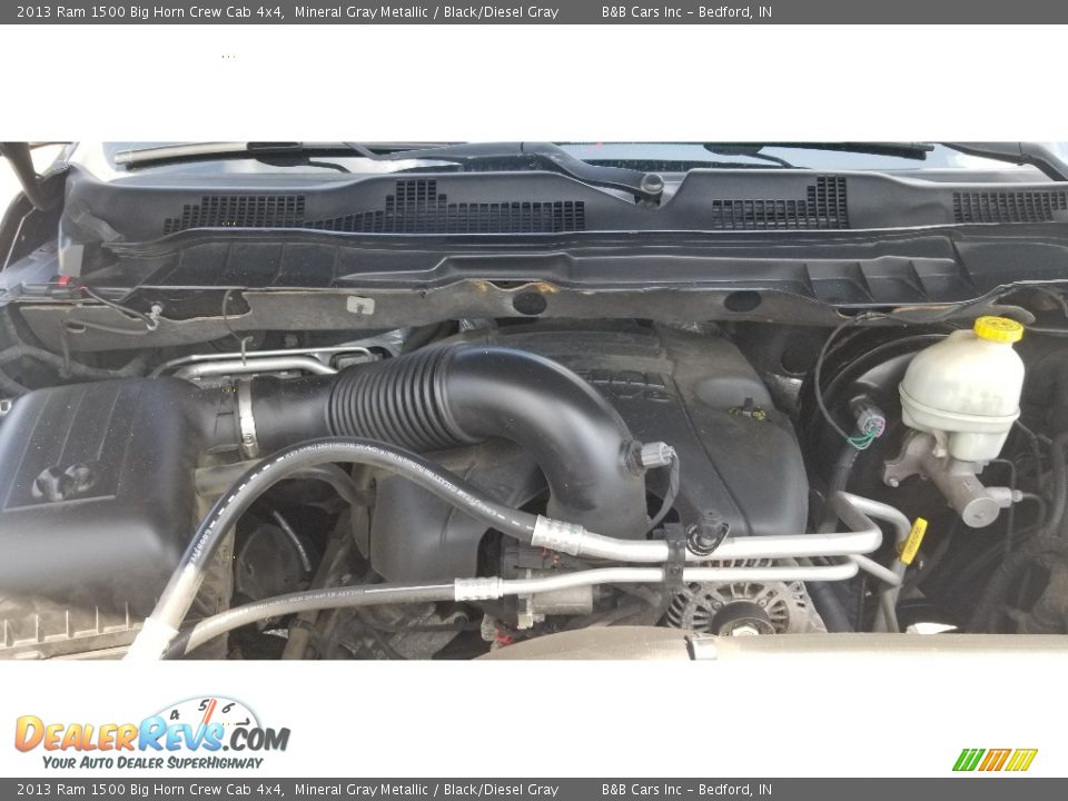 2013 Ram 1500 Big Horn Crew Cab 4x4 Mineral Gray Metallic / Black/Diesel Gray Photo #30