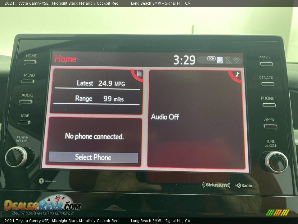 2021 Toyota Camry XSE Midnight Black Metallic / Cockpit Red Photo #24
