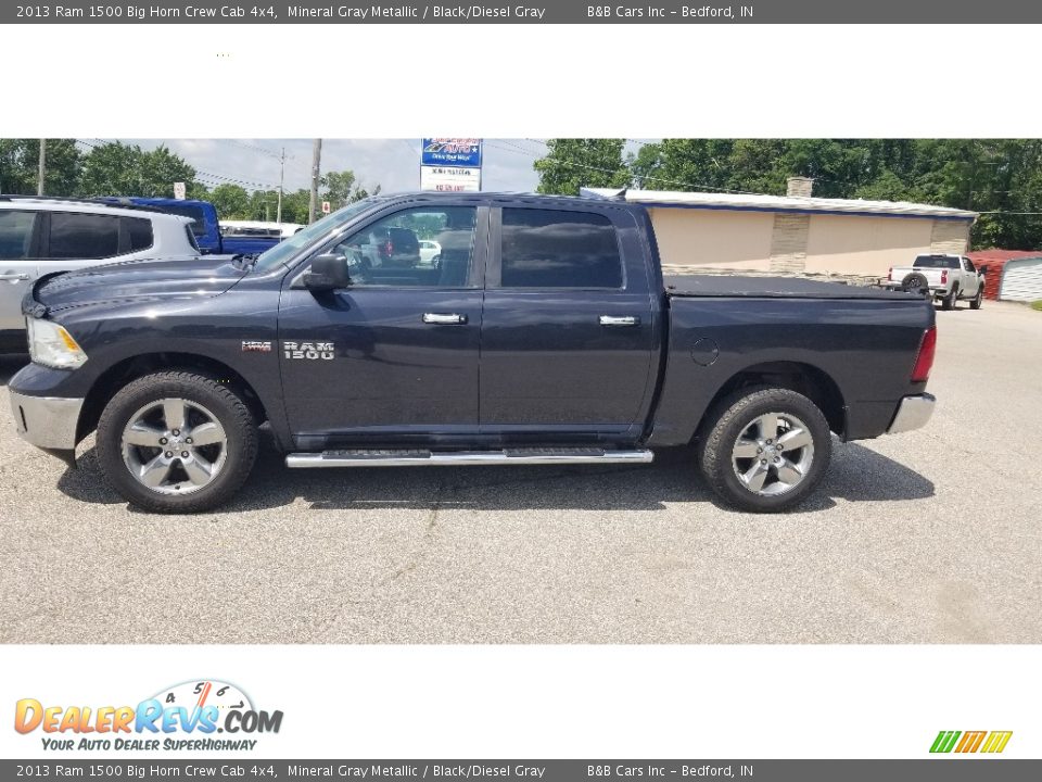 2013 Ram 1500 Big Horn Crew Cab 4x4 Mineral Gray Metallic / Black/Diesel Gray Photo #32