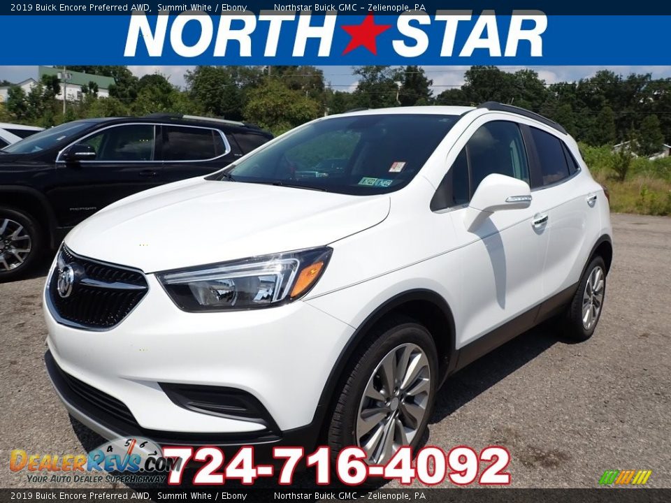 2019 Buick Encore Preferred AWD Summit White / Ebony Photo #1